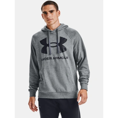 Under Armour Rival Fleece Big Logo HD Mikina Šedá