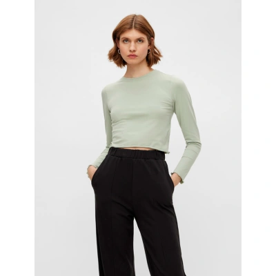 Pieces Maddi Crop top Zelená