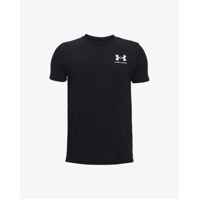 Under Armour Sportstyle Left Chest Triko dětské Černá