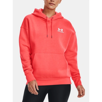 Under Armour Essential Fleece Hoodie Mikina Červená