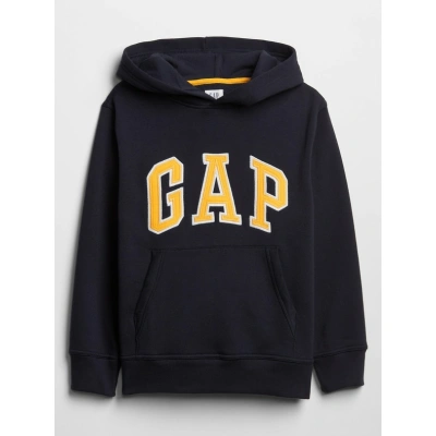 GAP Logo Hoodie Mikina Modrá