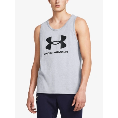 Under Armour UA Sportstyle Logo Tílko Šedá