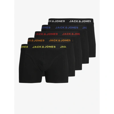 Jack & Jones Black Friday Boxerky 5 ks Černá