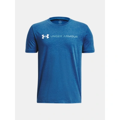 Under Armour UA B Logo Wordmark SS Triko dětské Modrá