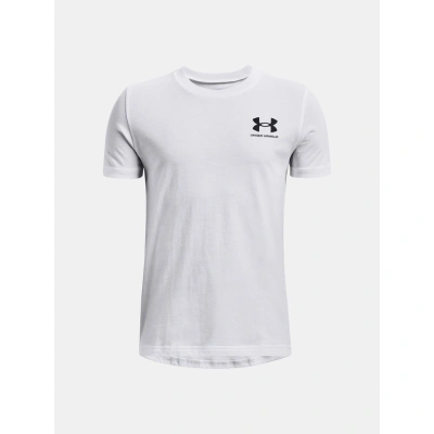 Under Armour UA B Sportstyle Left Chest SS Triko dětské Bílá