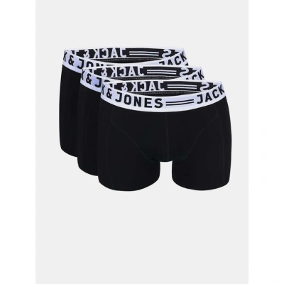 Jack & Jones Sense Boxerky 3 ks Černá