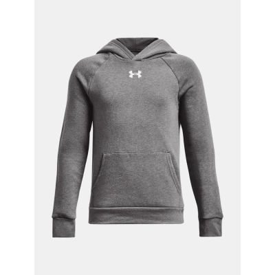 Under Armour UA Rival Fleece Hoodie Mikina dětská Šedá