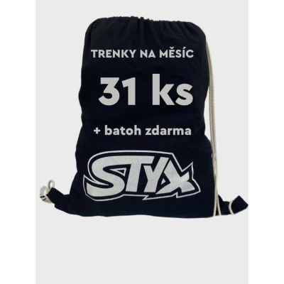 Styx Trenýrky 31 ks Černá