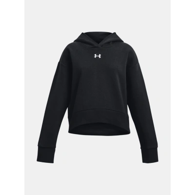 Under Armour UA Rival Fleece Crop Hoodie Mikina dětská Černá