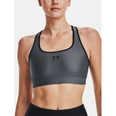 Under Armour HG Armour Mid Padless Sportovní podprsenka Šedá