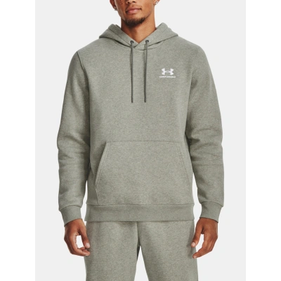 Under Armour UA Essential Fleece Hoodie Mikina Šedá