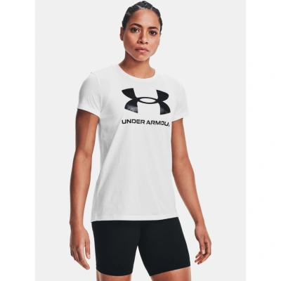 Under Armour UA W Sportstyle Logo SS Triko Bílá