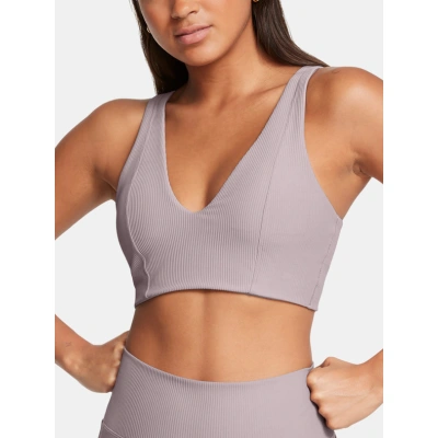 Under Armour UA Meridian Rib Bralette Podprsenka Šedá