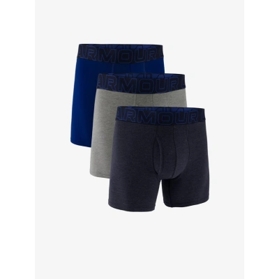 Under Armour M UA Perf Cotton 6in Boxerky 3 ks Šedá