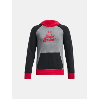 Under Armour UA Rival Fleece Script CB HD Mikina dětská Černá