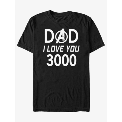 ZOOT.Fan Marvel Dad 3000 Triko Černá