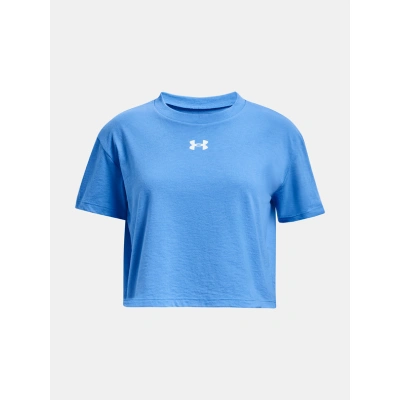 Under Armour UA Crop Sportstyle Logo SS Top dětský Modrá